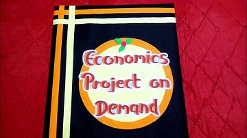 Economics project on demand | class 11 economics project