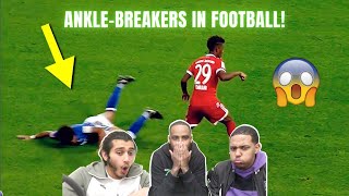 FIRST TIME REACTION TO FOOTBALL 'ANKLE-BREAKERS' | Half A Yard Reacts