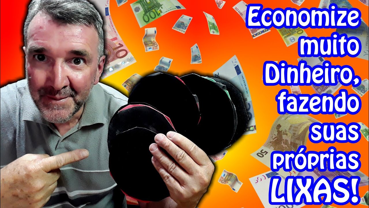 POUPE MUITO DINHEIRO. FAÇA SUAS LIXAS PARA LAPIDAR SEUS COPOS ARTESANAIS. SUPER FÁCIL E ECONÔMICO 🤓