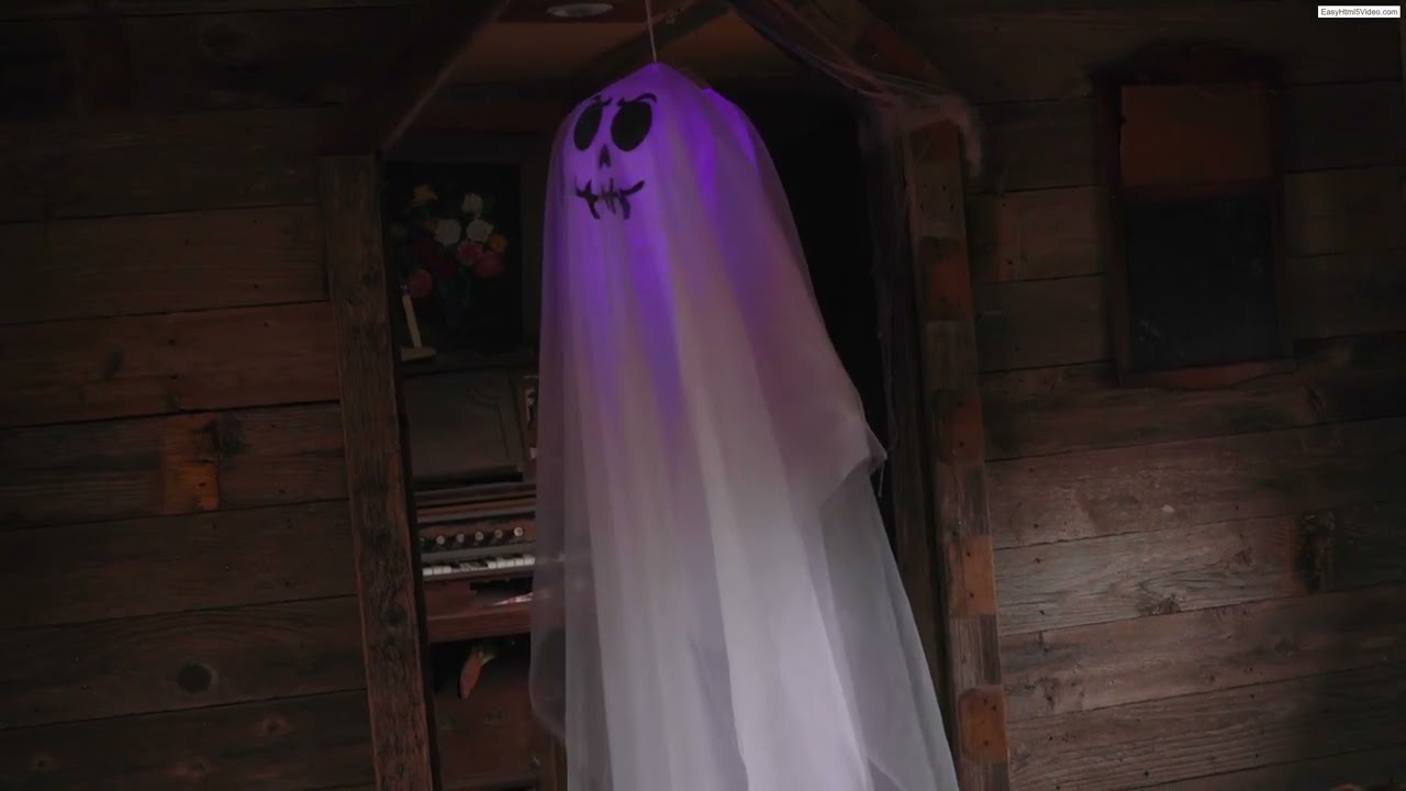 6.5 FT HANGING LIGHT UP GHOST