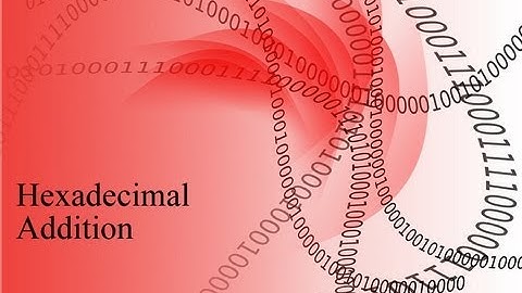 Hexadecimal Addition