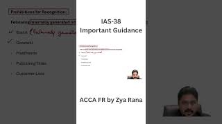 ACCA | FR - English Variant -  IAS-38 - Important Guidance | June 2026 | Zya Rana | Escribir Academy