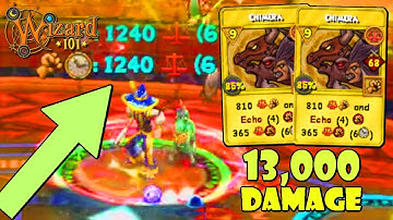 Wizard101 Level 170 Balance PvP: The 13000 DAMAGE Chimera Game.