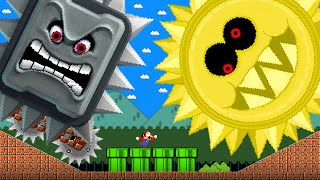 Mario's Mega Grrrol Gold Escape vs Mega Thwomp Calamity | Game Animation