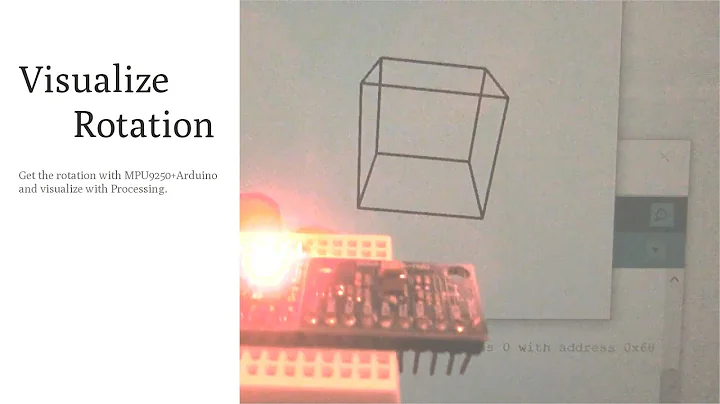 【Arduino×Processing】Visualize rotation with MPU9250