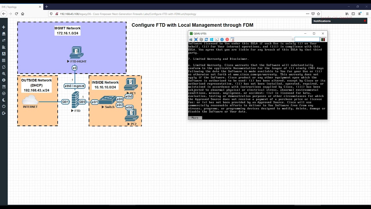 06.2 Cisco Firepower Next Generation Firewall Configure FTD with FDM