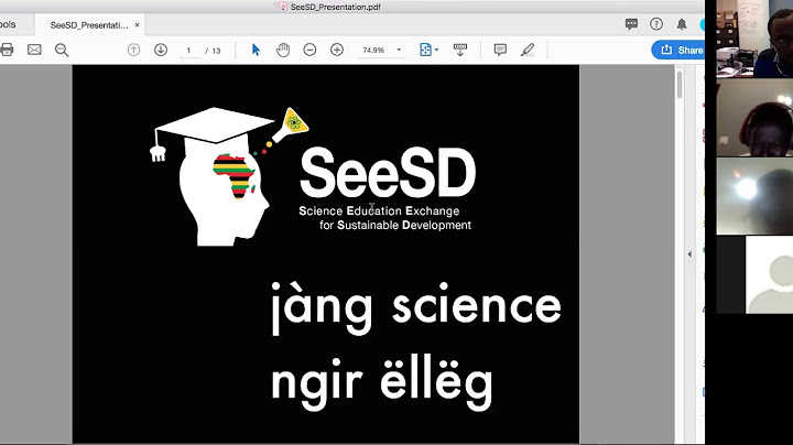 Khady Sall (Founder & Executive Director, SeeSDSenegal) explain their mission statement