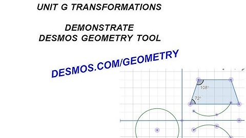Grade 10 Essential - Transformation DESMOS GEOMETRY TOOL DEMO