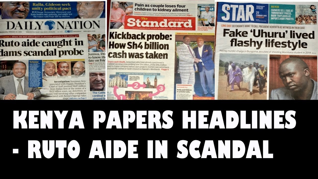 News Headlines Today In Kenyan Newspapers 27 02 19 Youtube