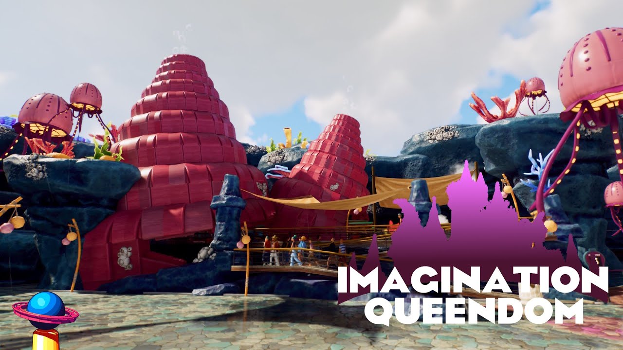 Custom Trains & Aquatic Builds - Planet Coaster 2 - Imagination Queendom ep22