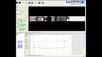 Ametek - Lloyd-Instruments - Essais de traction avec un extensomètre Vidéo