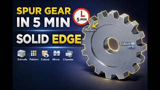 Celebrity Solid Edge Tutorial for Beginners | Spur Gear in 5 min Net Worth