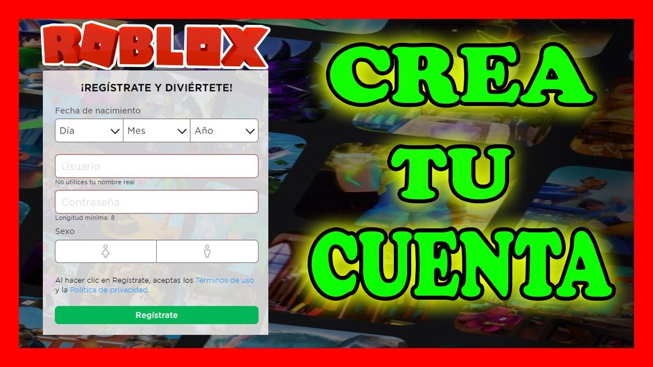 Cómo crear una cuenta de Roblox