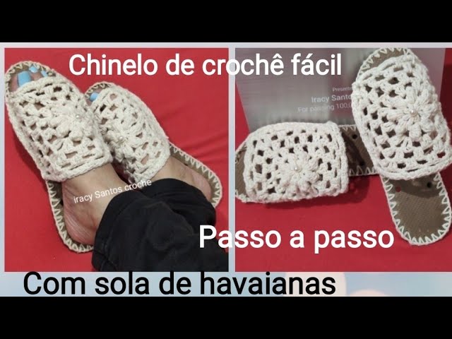 Chinelo louis vuitton croche