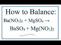 Balancing Chemical Equations Concepts