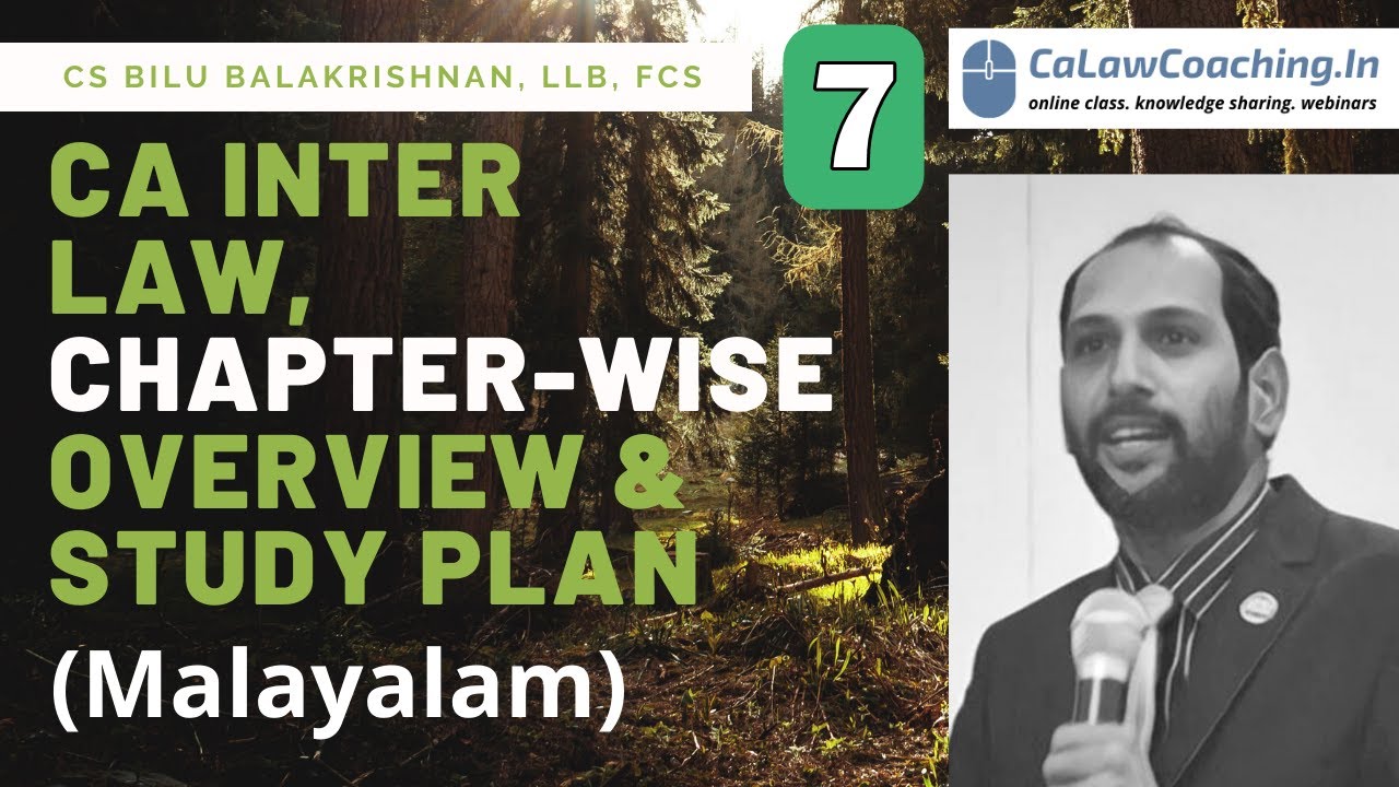 Dividend Chapter | CA Inter | LAW | Overview | In Malayalam by CS Bilu Balakrishnan, LLB, FCS