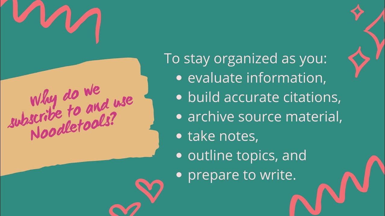 Noodletools Intro to Share YouTube