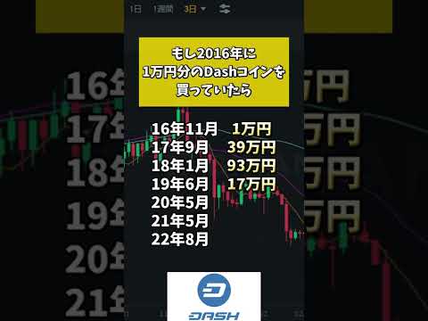 もし2016年に1万円分のDashコインを買っていたら #shorts