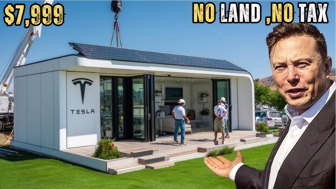 $7,999 Tesla Tiny House: Elon Musk's Free Land Offer — the Lowest Cost Yet! - YouTube