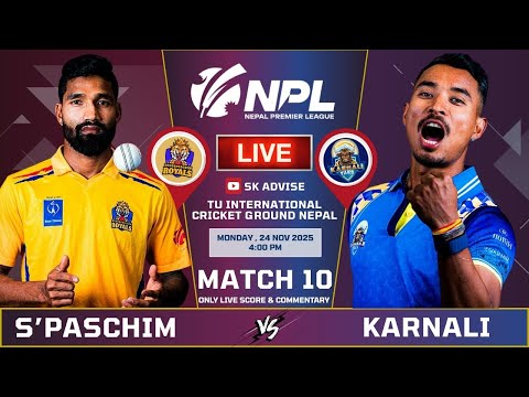 Karnali Yaks Vs Sudurpaschim Royals Live Commentary Score 9th Match Npl 2025 Sudur Vs Karnali