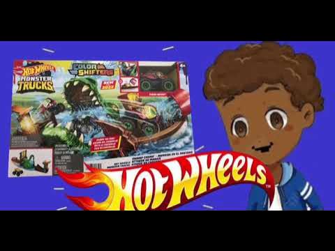 Pista Hot Wheels Monster Truck Ataque Do Crocodilo Faminto - Color Shifters  - Carrinho Muda De Cor - Edição 2022