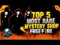 FREEFIRE TOP 5 MOST RARE MYSTERY SHOP 😱🔥- SAMSUNG A3,A5,A6,A7,J2,J5,J7,S5,S7,S9,A10,A20,A30,A50,FF.