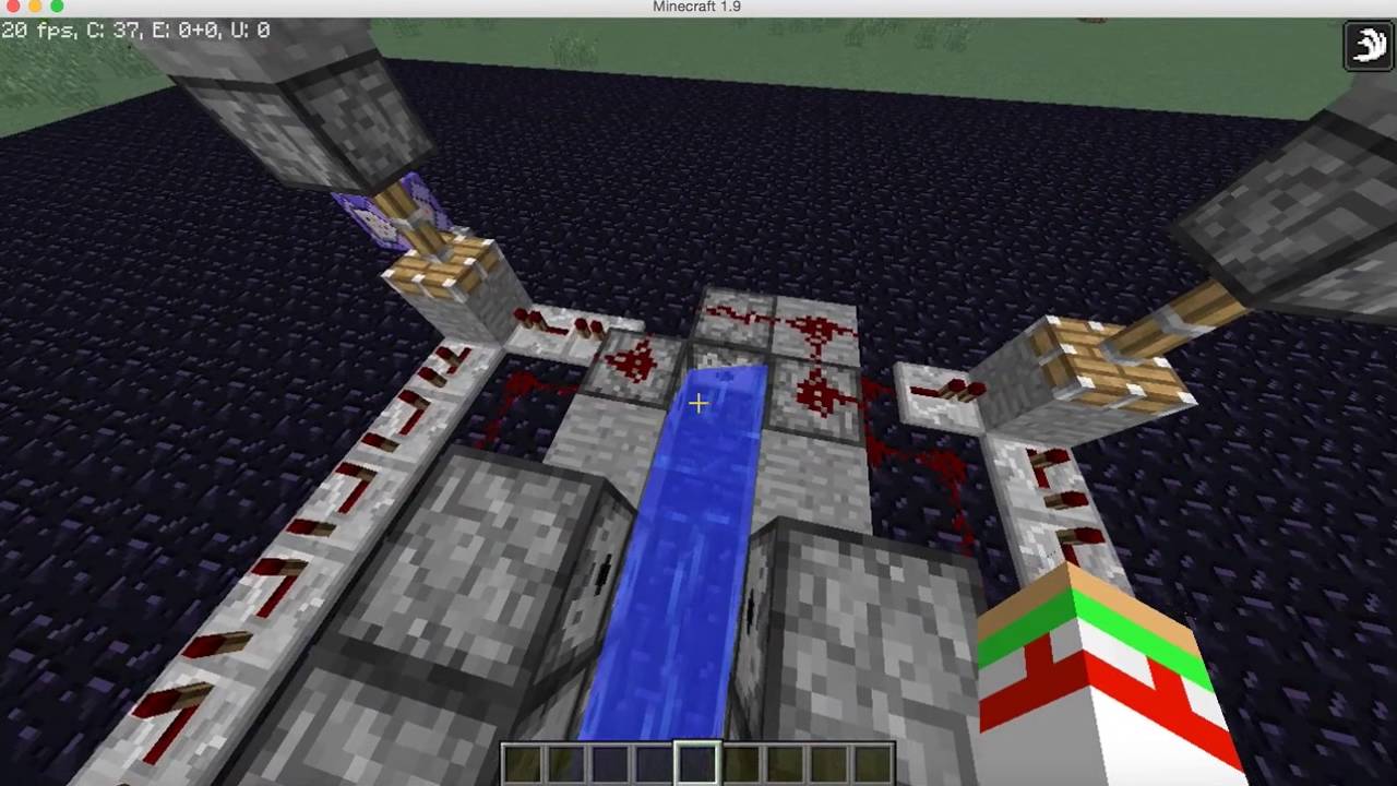 Minecraft Sand Stacking Cannon