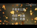 赵鑫 - 许多年以后 Xu Duo Nian Yi Hou (Eng and Indo Sub) #lyrics #subtitles #popmandarin