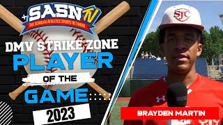 DMV Strike Zone Interviews WCAC Champion Brayden Martin