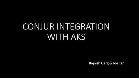 Cyberark Conjur Azure AKS Secret Management