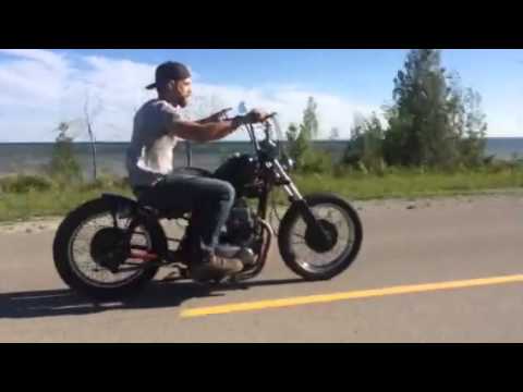 1976 Kawasaki Kz400 Bobber Chopper Motorcycle Gasser Hot Ro Youtube