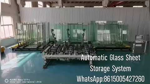 The automatic glass sheets storage and loading system.