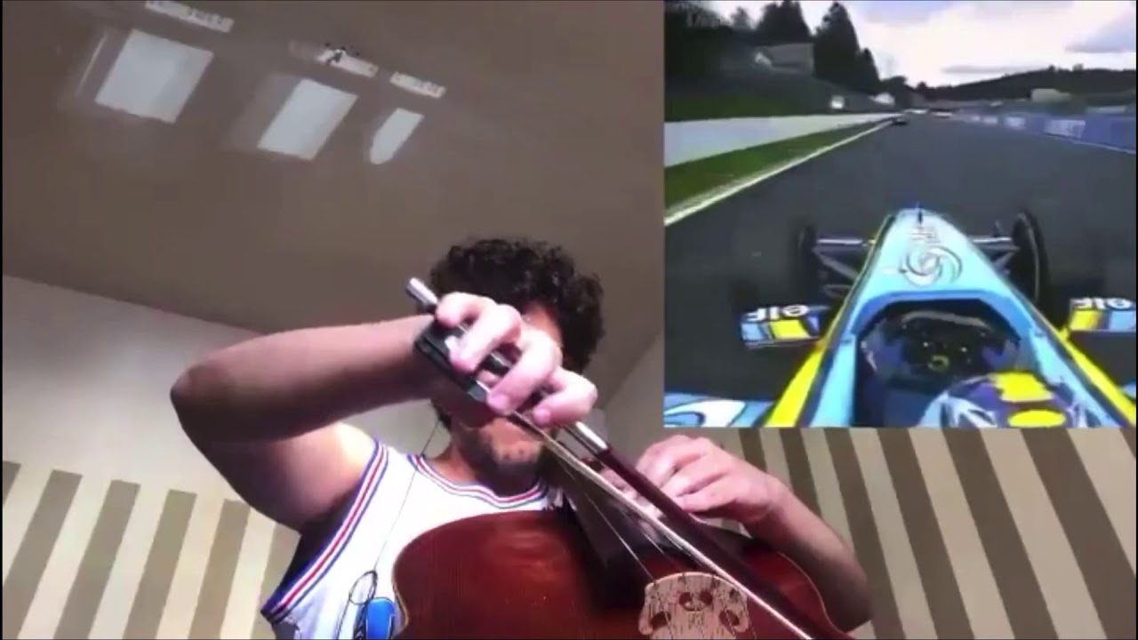 Formula 1 V10 Engine Sounds Played with cello - YouTube
