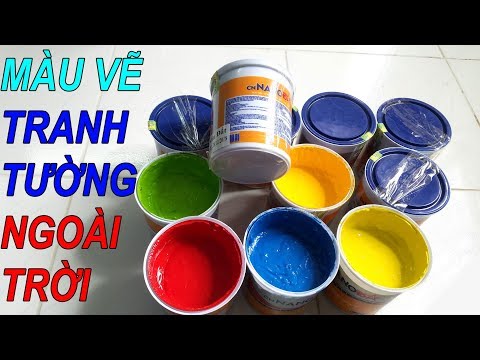 Màu Vẽ Tranh Tường - Màu vẽ tranh tường ngoài trời, tốt hơn sơn acrylic 3d. Giới thiệu chỗ bán cho ace tham khảo