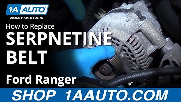 How to Replace Serpentine Belt 98-12 Ford Ranger 4.0L V6