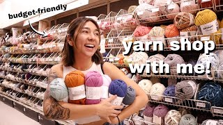 come yarn shopping with me! | favorite budget summer yarns