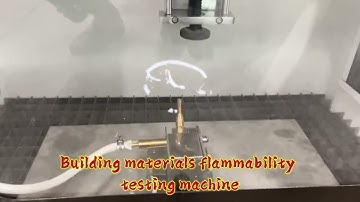 Building material flammability testing machine