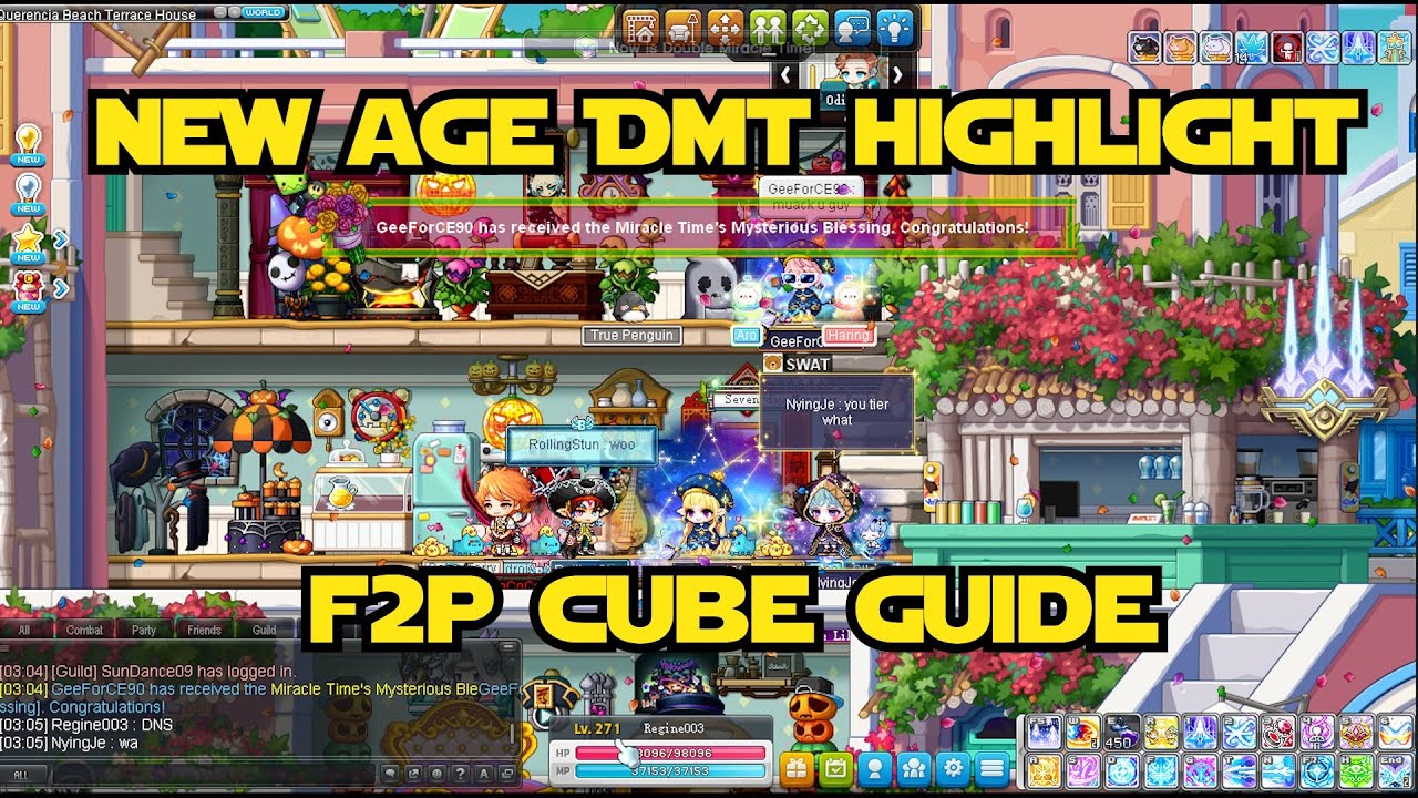 MapleStory New Age DMT Highlight & F2P Cube Guide!! MapleStorySea