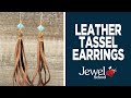 Making Tassel Earrings with Leather and Gemstones! | Jewelry  101