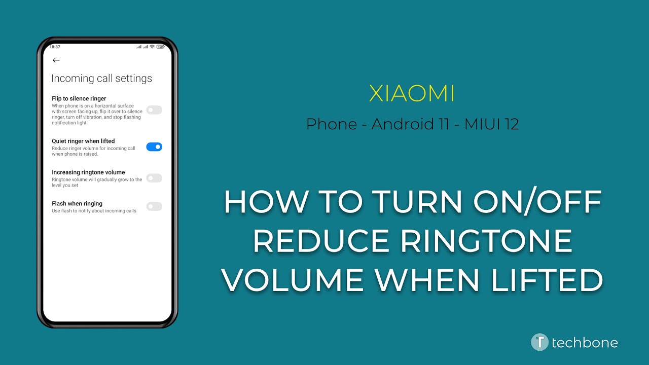 How to Reduce ringtone volume when lifting - Xiaomi [Android 11 - MIUI ...