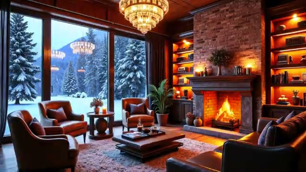Winter Jazz for Deep Relaxation ❄️ Warm Room, Cold Outside