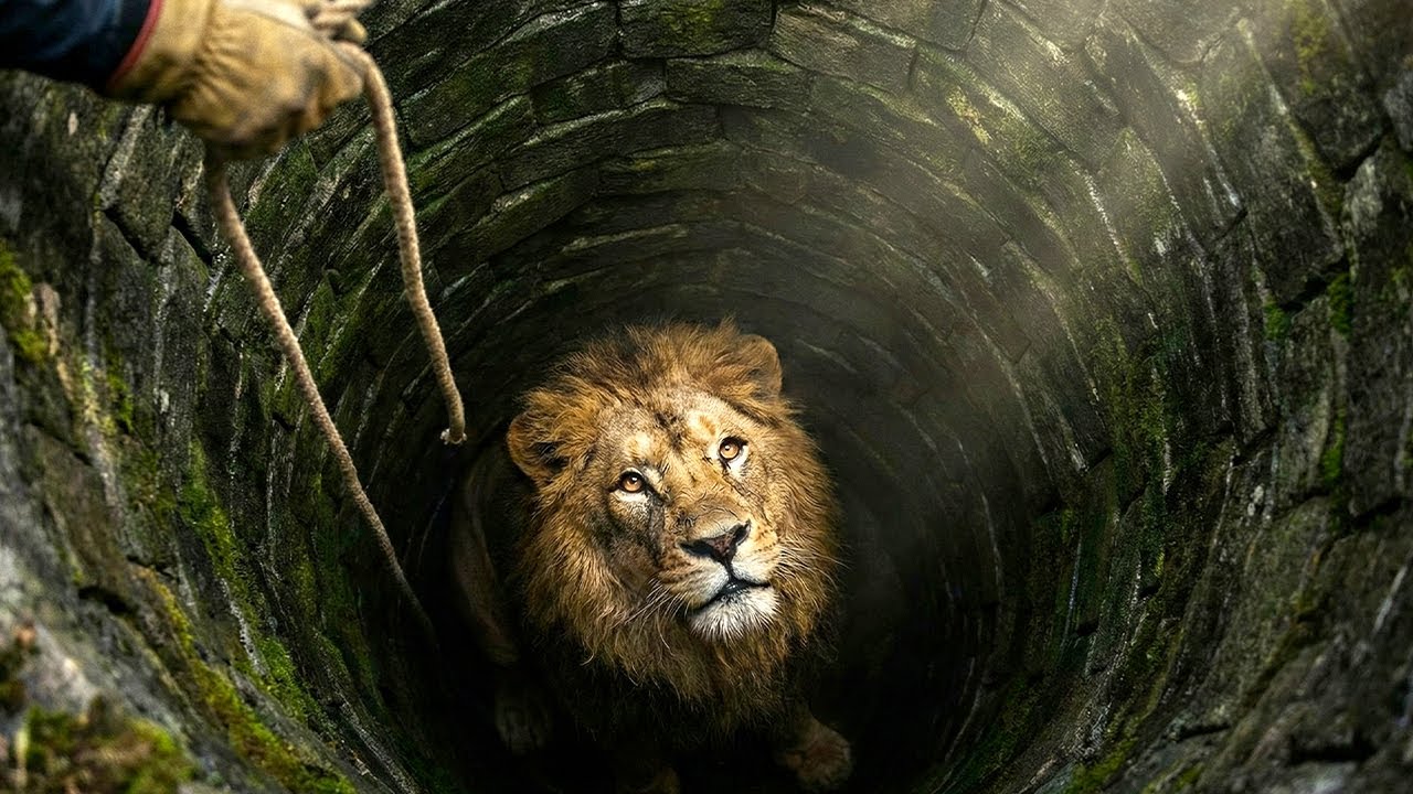 Iniligtas Niya ang Isang Leon na Nahulog sa Balon. Pagkalipas ng 6 na Buwan, Ginawa ng Leon ITO