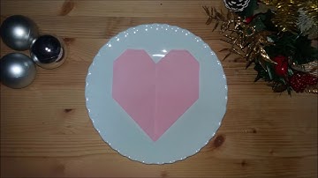 TOVAGLIOLO A FORMA DI CUORE IN 1 MINUTO
