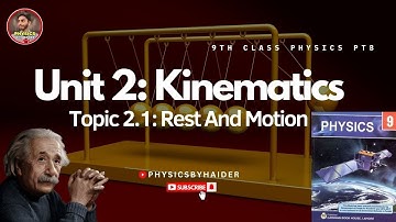 Topic: 2.1 Rest And Motion | Unit 2: Kinematics | 9th Class Physics PTB