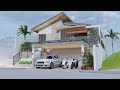 Split Level House Design with 2 Bedrooms I 9m x 10m l Simple House Design I 184 sqm Lot Area