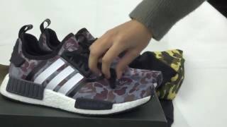 adidas nmd bape black camo