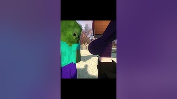 Funny Reaction When A Zombie Uses Jenny Mod 😂 Minecraft 🤮 #minecraft #shorts #gaming