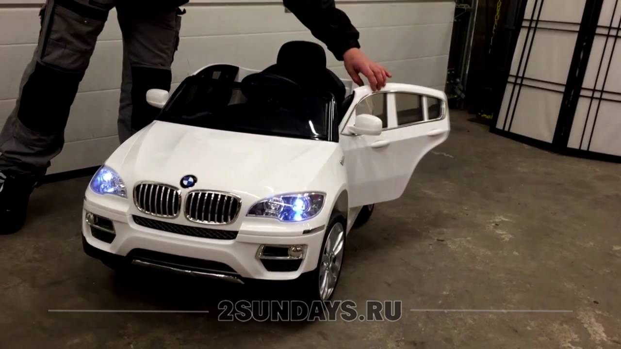 Детский электромобиль BMW Х6 лицензия - YouTube