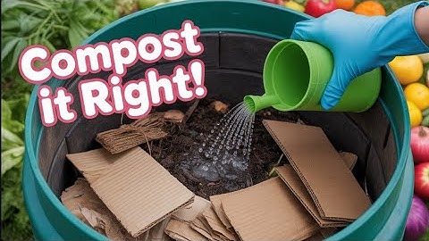 Speed up Decomposition, Best Practices for Cardboard Composting.