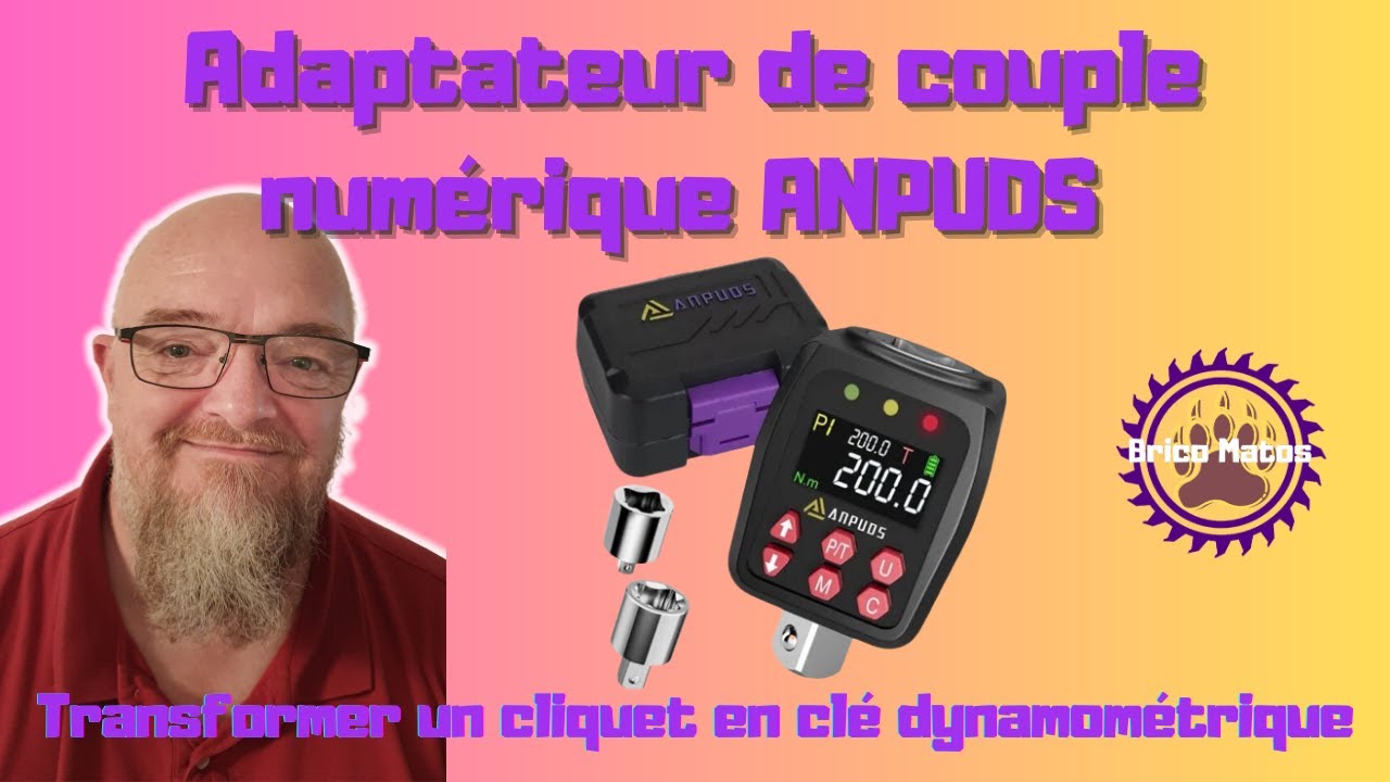 Clé Dynamométrique Numérique Adaptateur De Couple Réglable Clé